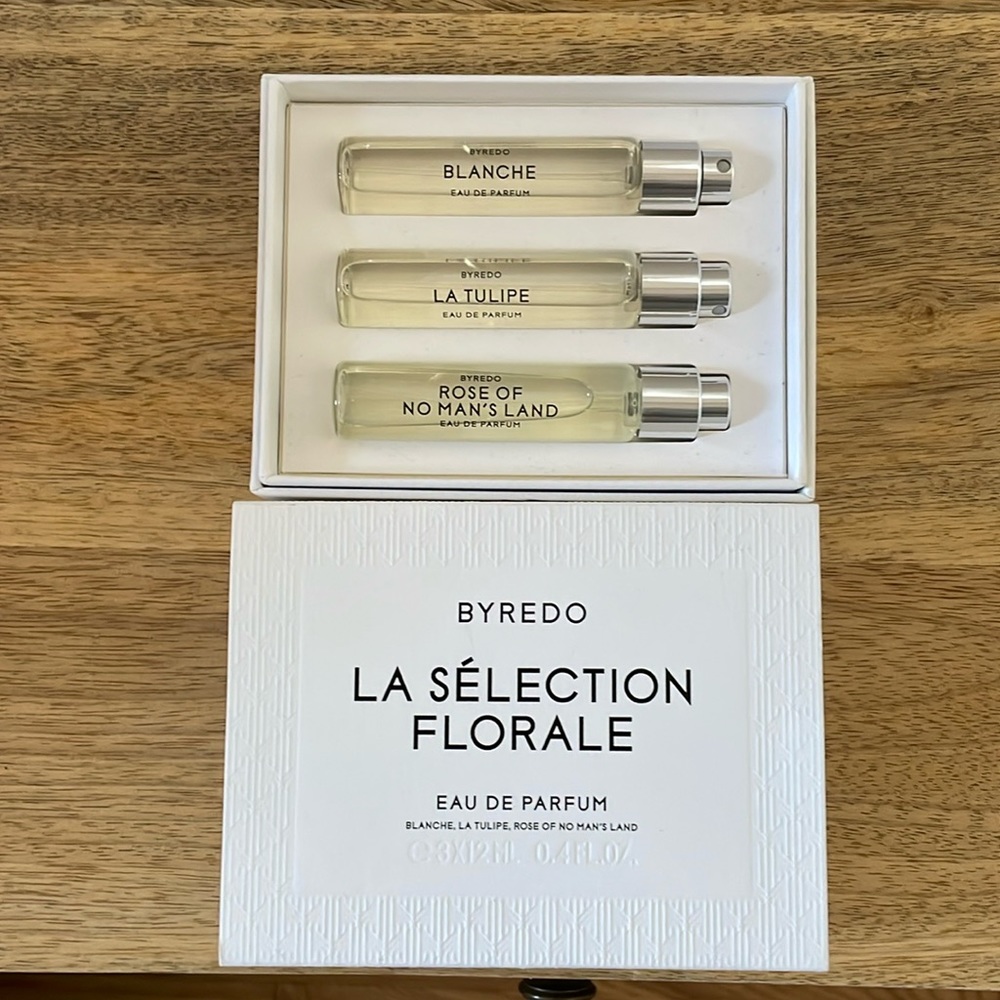 Byredo La Selection Florale Ray de parfum travel set.